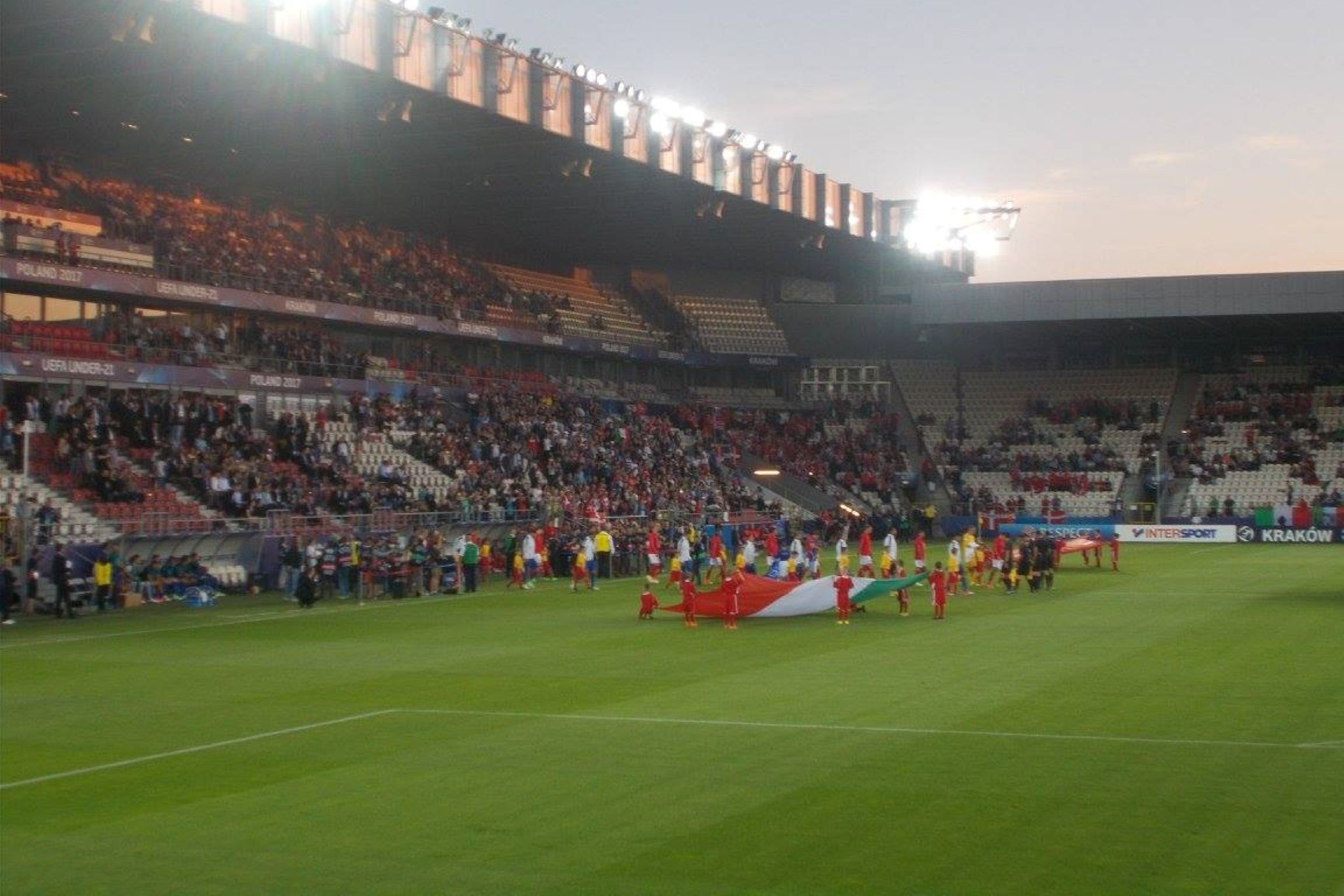 Polen: U21-landskampen mellem Danmark og Italien i Kraków