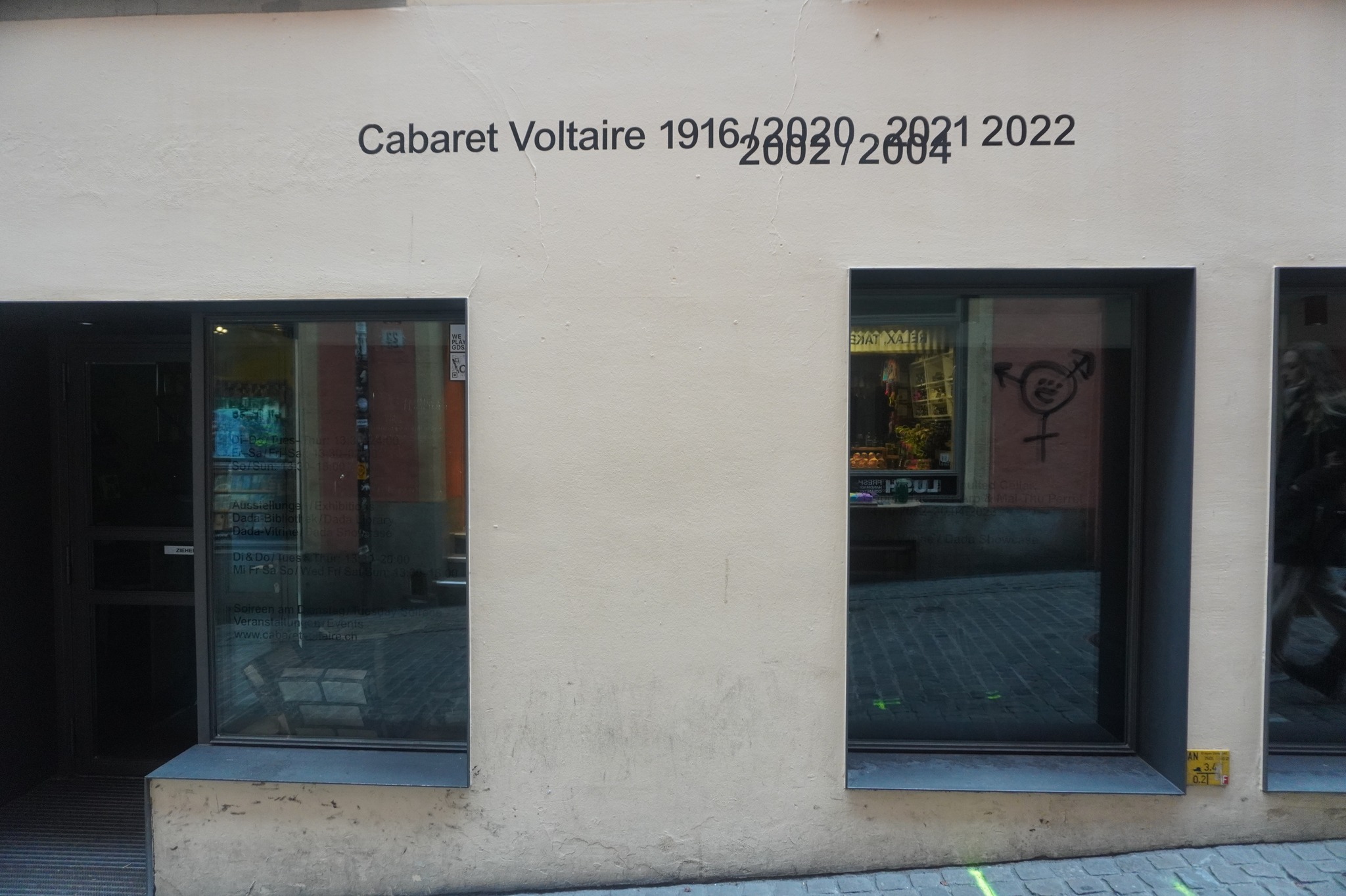 Cabaret Voltaire. Fra den gamle bydel i Zürich, Schweiz.