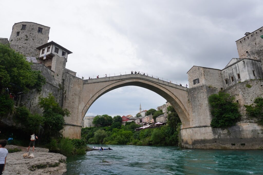 Broen i Mostar. Fra Mostar, Bosnien.