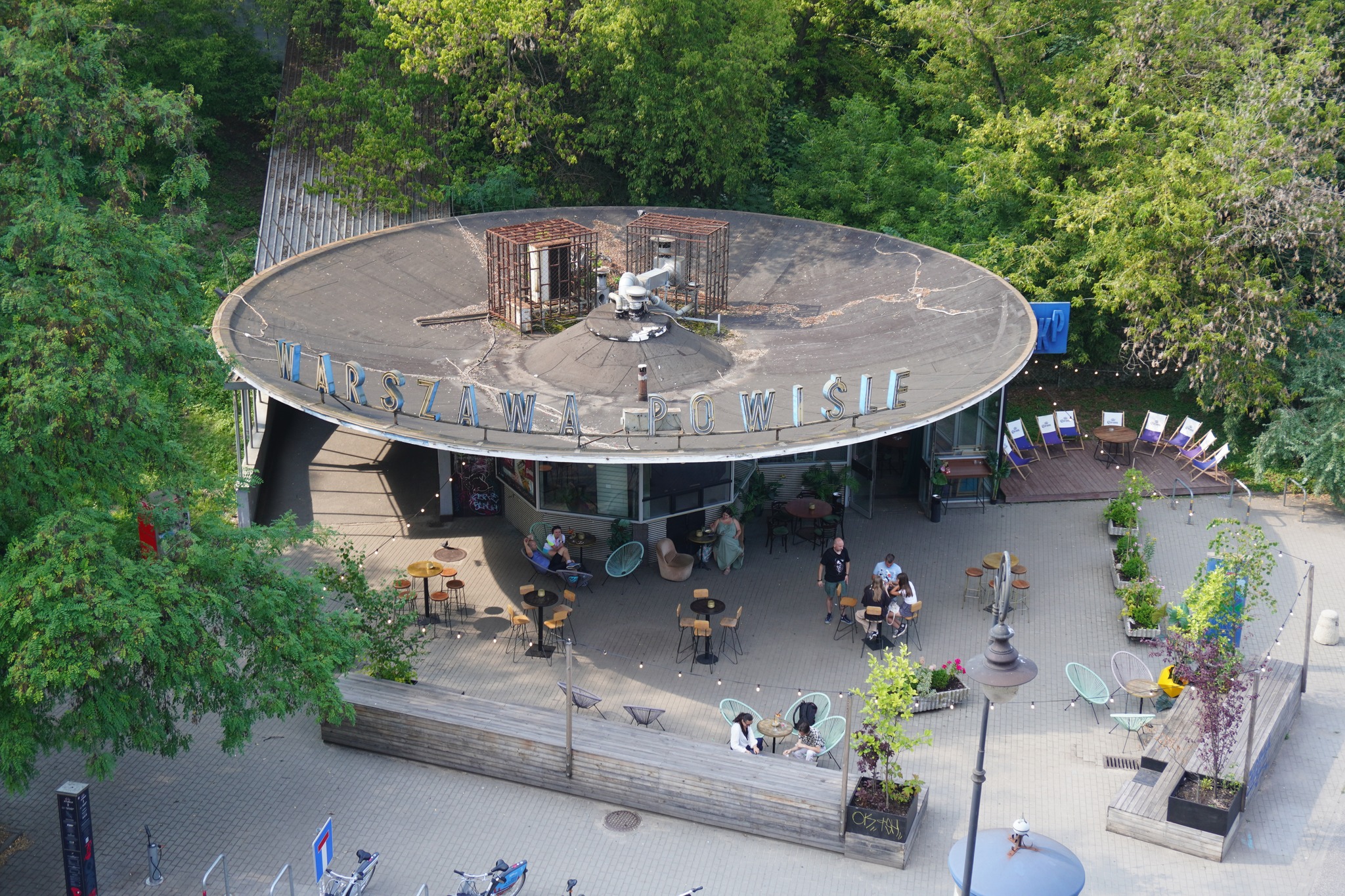 Warszawa Powisle station bygning. Fra Warszawa, Polen.