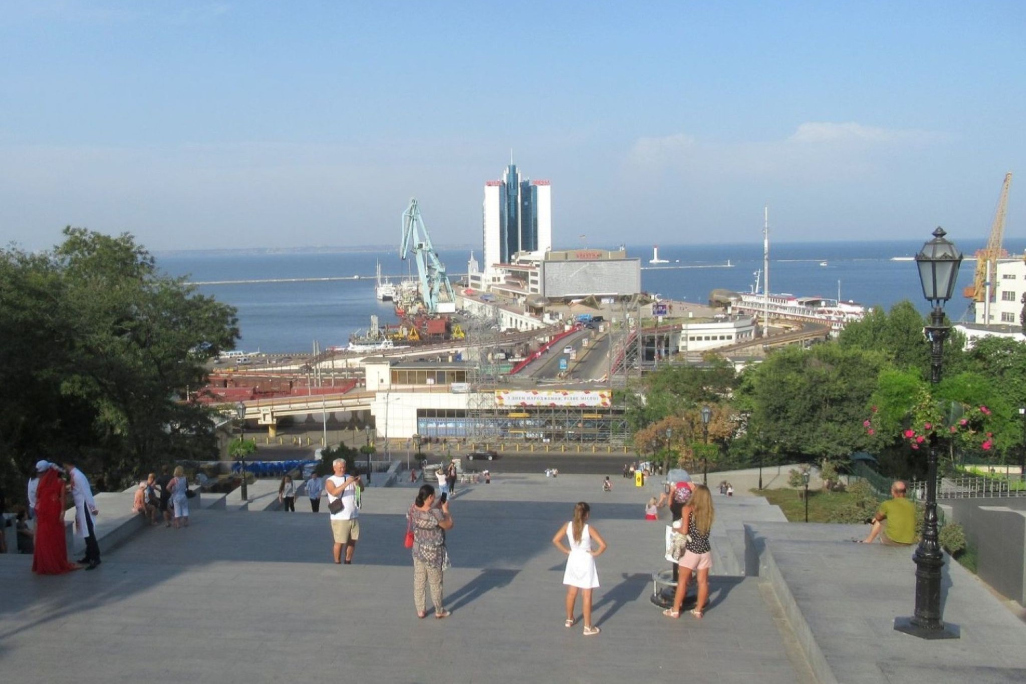 Ukraine: Potemkintrappen og Havneområdet i underskønne Odesa