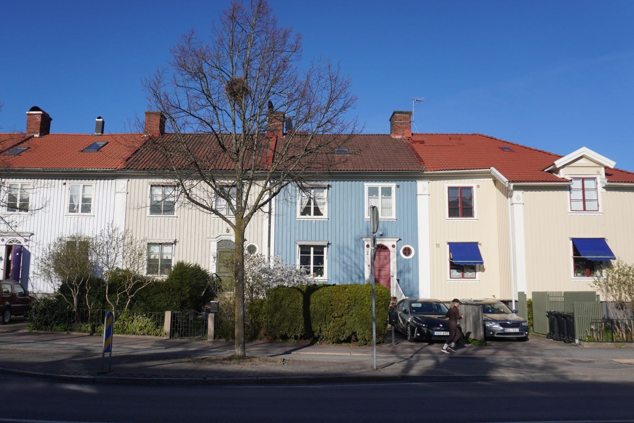Sverige: Göteborg – Rækkehusene på Sankt Sigfridsgatan i Örgryte